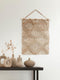 MUST Living Wall Panel round & round,107x71x2 cm, natural abaca and teakwood