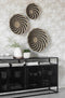 Must Living Wandpaneel Whirl zwart - set van 3