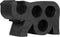 MUST Living Wine rack Elephant,26x40x17 cm, suar wood, black with natural cracks