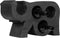 MUST Living Wine rack Elephant,26x40x17 cm, suar wood, black with natural cracks