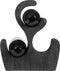 MUST Living Wine rack Grape small,30x25x14 cm, 3 bottles, suar wood, black with natural cracks