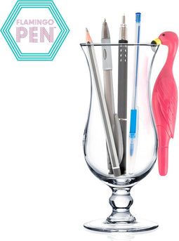 Mustard Desktop Pen Flamingo - Roze