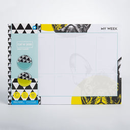 Mustard - Desktop Weekplanner 52 Paginas Dog - Vilt - Multicolor