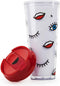 Mustard - dubbelwandige drinkeker - 625ml - met knipoog print
