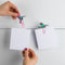 Mustard - Fun Decoratie Fotoclips Origami Set van 6 Stuks - Kunststof - Multicolor