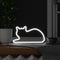 Mustard MEOW led neon light - deco katten lamp - Liggend