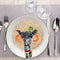 Mustard Wild Dining Dinerbord - Ø 23 cm - Giraffe