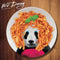 Mustard Wild Dining Dinerbord - Ø 23 cm - Panda