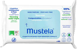 Mustela Reinigende Doekjes Water Z/parfum 60