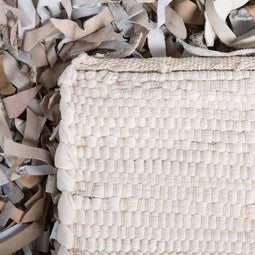 MUT - Shaggy vloerkleed - Lichtbeige/Wit - 140 x 200 cm - Leer