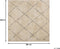 MUTKI - Laagpolig vloerkleed - Beige - 200 x 200 cm - Polyester