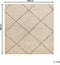 MUTKI - Laagpolig vloerkleed - Beige - 200 x 200 cm - Polyester