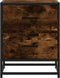 vidaXL - Nachtkastjes - 2 - st - 40x31x50 - cm - bewerkt - hout - gerookt - eikenkleurig