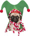Muts elf voor honden - Rood Groen - 35 X 2 X H35 CM - TEXTIEL