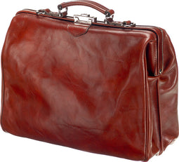 Mutsaers® Leren Laptoptas - The Classic - Werktas - Aktetas - Ecologisch Leer - Kastanje - 17.3 inch