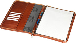 Mutsaers® Leren Schrijfmap - The Map - Luxe Conferentiemap - Cognac