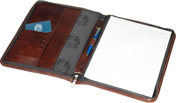 Mutsaers® Leren Schrijfmap - The Map - Luxe Conferentiemap - Zwart