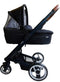MUTSY - IGO - kinderwagen - Onderstel: Heritage Green Blue I2 - Reiswieg: IGO Midnight