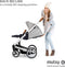 MUTSY - IGO - kinderwagen - Onderstel: Heritage Green Blue I2 - Reiswieg: IGO Midnight