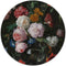 Muurcirkel Stilleven met bloemen in een glazen vaas, Jan Davidsz. de Heem Ø 40 cm / Forex