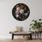 Muurcirkel Stilleven met bloemen in een glazen vaas, Jan Davidsz. de Heem Ø 40 cm / Forex