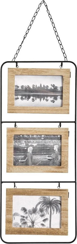 Muurfotlijst Atmosphera 3 fotos Hout MDF (52 x 22 cm)