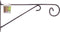 Muurhaak classic grijs h25 x 48cm