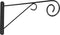 Muurhaak classic grijs h25 x 48cm