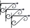 Muurhaak/plantenhaak met dubbele sierkrul voor plantenpotten - metaal - 20 x 16 cm - hanging basket haak