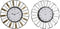 Muurklok DKD Home Decor 40 x 6,4 x 40 cm Kristal Zilverkleurig Gouden Ijzer (2 Stuks)