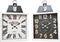 Muurklok DKD Home Decor 60 x 6 x 89 cm Kristal Zwart Wit Ijzer Traditioneel Hout MDF (2 Stuks)