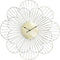 Muurklok DKD Home Decor Bloem Gouden Metaal (57 x 4 x 57 cm)