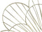Muurklok DKD Home Decor Bloem Gouden Metaal (57 x 4 x 57 cm)