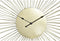 Muurklok DKD Home Decor Bloem Gouden Metaal (57 x 4 x 57 cm)