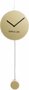 Muurklok DKD Home Decor Gouden Ijzer Plastic Slinger 22 x 5,5 x 60 cm