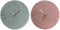 Muurklok DKD Home Decor Groen Roze 40,5 x 5,5 x 40,5 cm (2 Stuks)