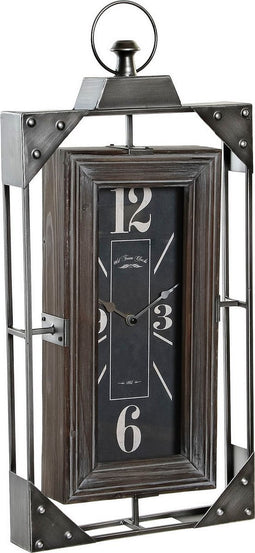 Muurklok DKD Home Decor Loft Hout Ijzer (29 x 6.5 x 61 cm)