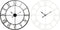 Muurklok DKD Home Decor Metaal (2 pcs) (40 x 3 cm)