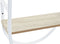 Muurklok DKD Home Decor Natuurlijk Metaal MDF Wit (25,5 x 11,5 x 71 cm)