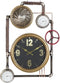 Muurklok DKD Home Decor Ventielen/kleppen Kristal Gouden Ijzer (50,5 x 12 x 73 cm)