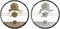 Muurklok DKD Home Decor Zilverkleurig Gouden Ijzer Versnellingen 60 x 5 x 60 cm (2 Stuks)