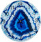 Muurklok Marmer Blauw Kristal 30 x 4 x 30 cm (4 Stuks)