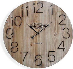 Muurklok Old Town Hout (4,5 x 58 x 58 cm)