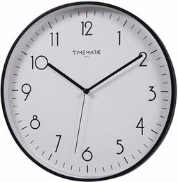 Muurklok Timemark Zwart (30 x 30 cm)