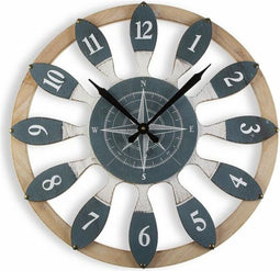 Muurklok Versa BIG-S3404163 Hout MDF (60 x 4,5 x 60 cm)