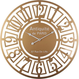 Muurklok Versa Gouden Metaal (60 x 60 x 5 cm)