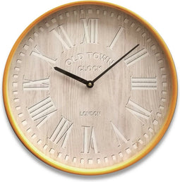 Muurklok Versa Kristal Hout MDF 4,5 x 40 x 40 cm