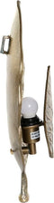 Muurlamp DKD Home Decor 21 x 10 x 46 cm Aluminium Brons 220 V 50 W Blad van een plant