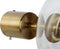Muurlamp DKD Home Decor Kristal Gouden Metaal Modern 20 x 25 x 20 cm