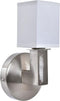 Muurlamp DKD Home Decor Ziverachtig Metaal Polyester Wit 220 V 40 W (12 x 10 x 22 cm)